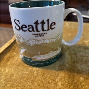 Starbucks Seattle Coffee Mug - White and Green